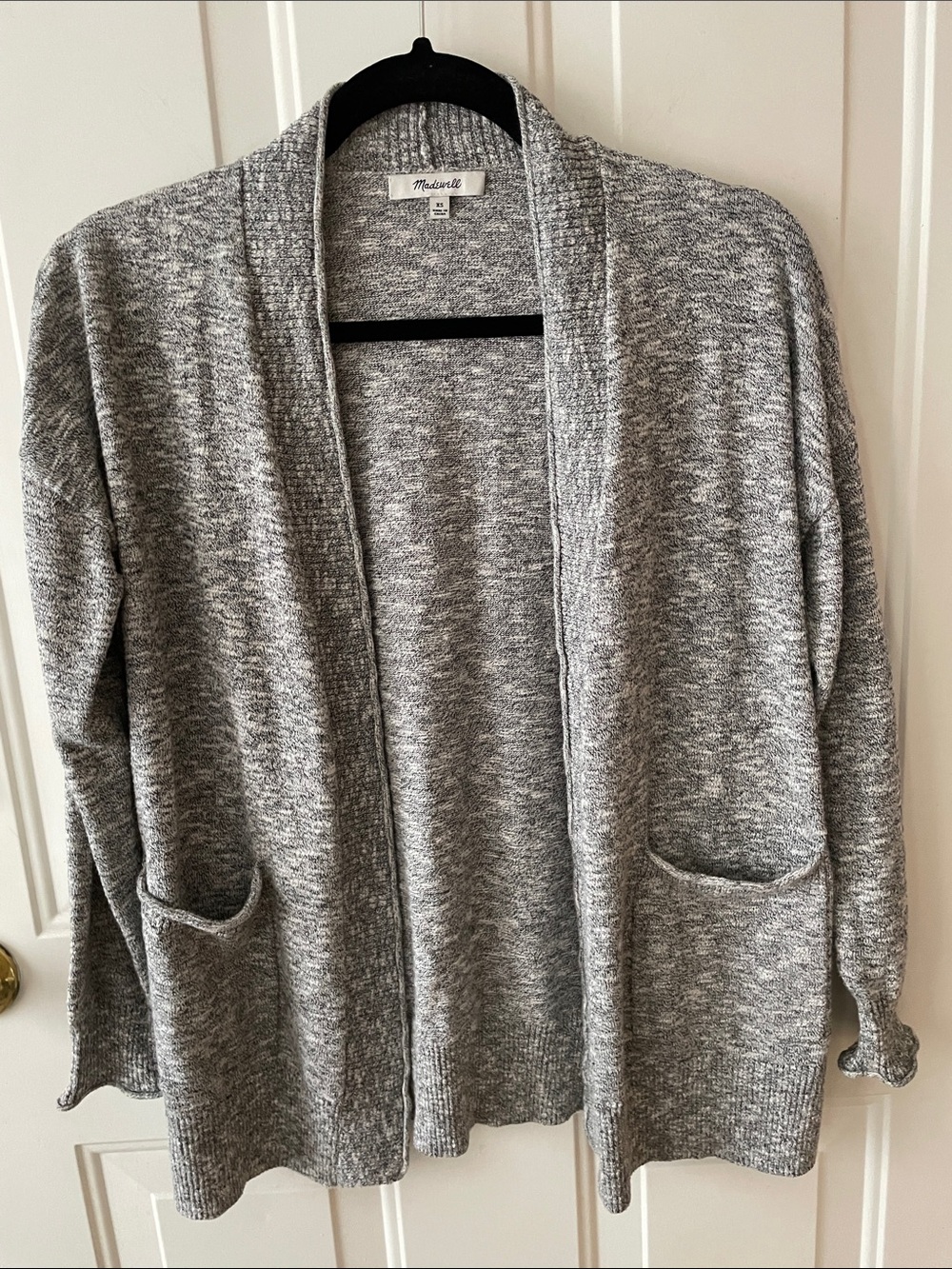 Madewell Heather Gray Open-Front Knit Cardigan Size XS. Transition piece